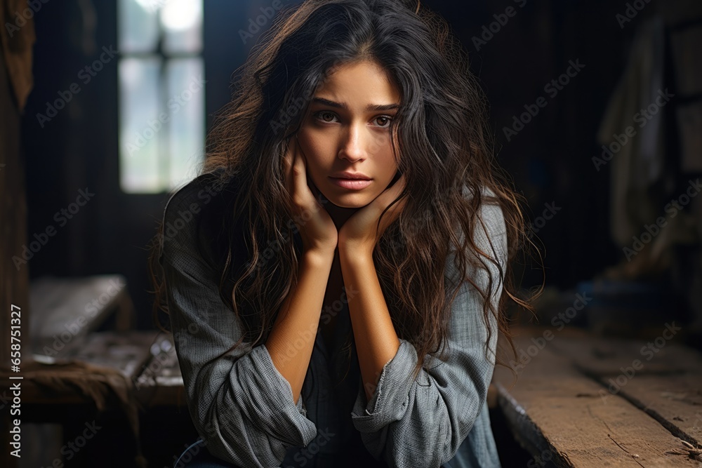 Fototapeta premium Sadness stock photo