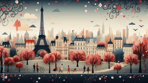 Paris pattern background stock photography intricate