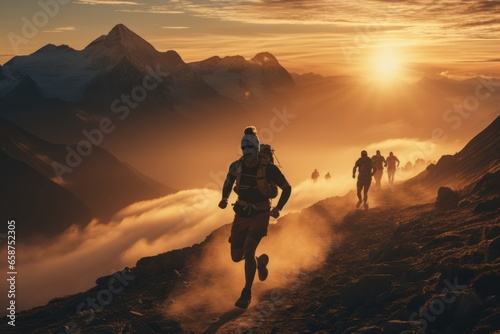 Lifestyle photo in the spirit of endurance stock photo