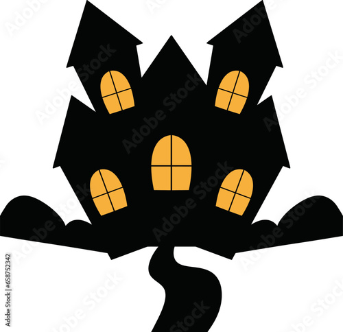 Haunted old house for halloween