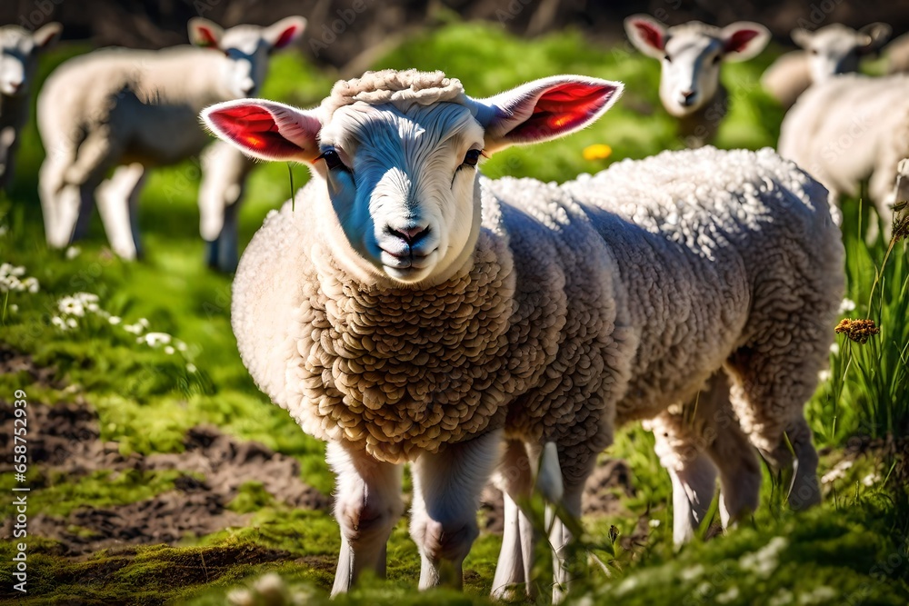 Obraz premium sheep and lamb