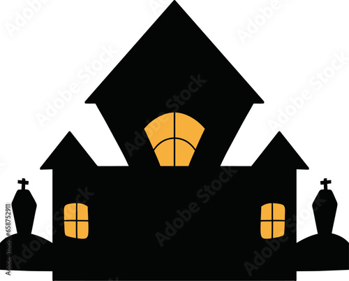 Haunted old house for halloween