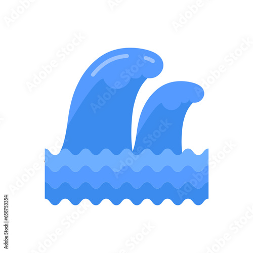 Ocean icon in vector. Illustration
