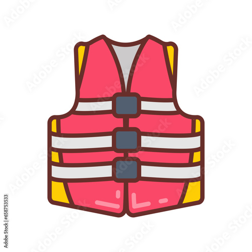 Life Jacket icon in vector. Illustration