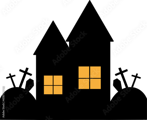 Haunted old house for halloween