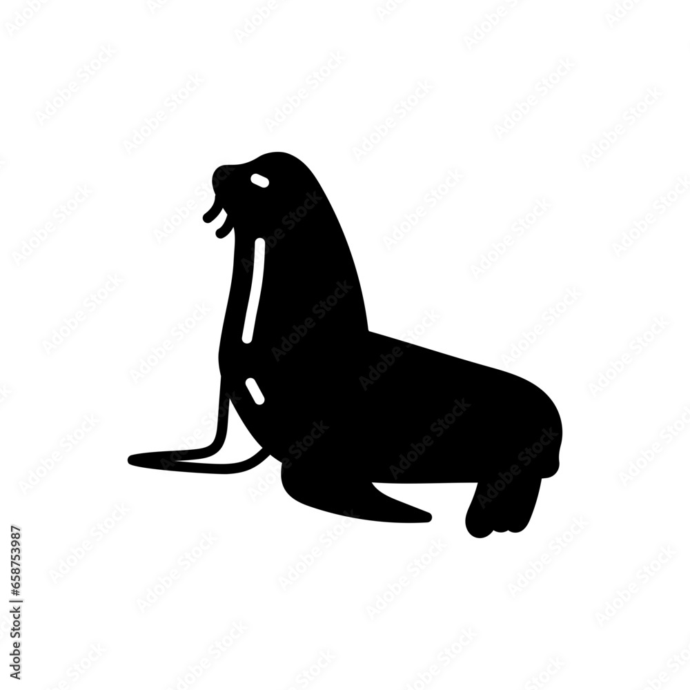 Obraz premium Sea Lion icon in vector. Illustration