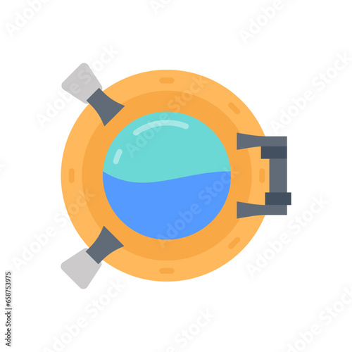 Porthole icon in vector. Illustration