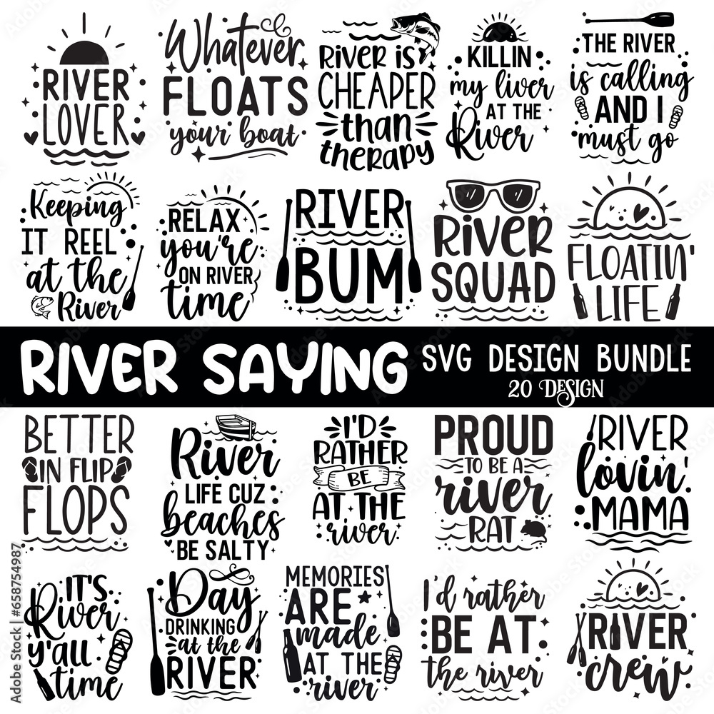 River Design bundle, fishing Design,summer Bundle, lake bundle, Summer Quote Shirt