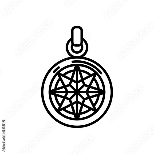 Windorose icon in vector. Illustration