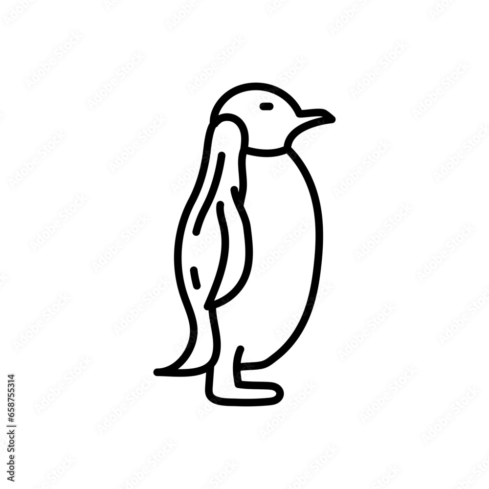 Obraz premium Penguin icon in vector. Illustration