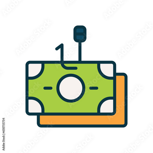 robbery filled color icon. vector icon for your website, mobile, presentation, and logo design.