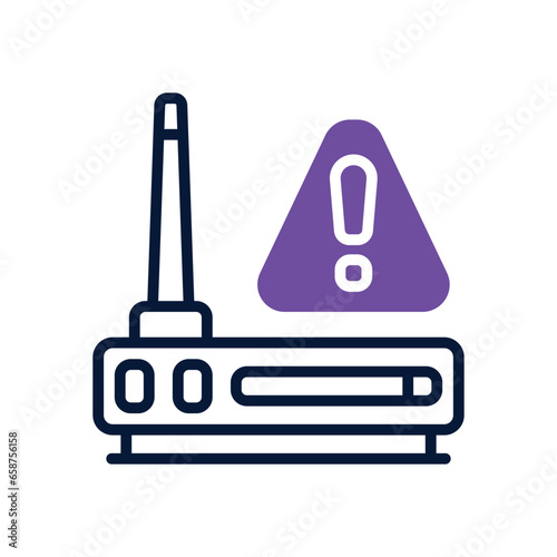 router dual tone icon. vector icon for your website, mobile, presentation, and logo design.