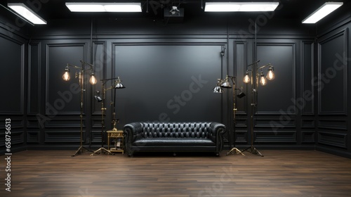 Clean elegant carbon fiber studio backdrop for studio photography