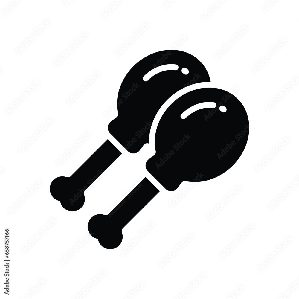 chicken leg glyph icon. vector icon for your website, mobile, presentation, and logo design. chicken leg glyph icon. vector icon for your website, mobile, presentation, and logo design.