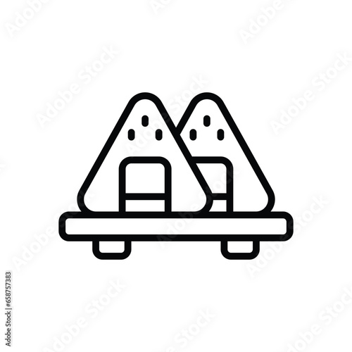 onigiri line icon. vector icon for your website, mobile, presentation, and logo design.