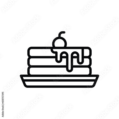 pancake line icon. vector icon for your website, mobile, presentation, and logo design.