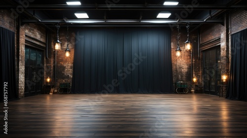 black studio backdrop for studio photography
