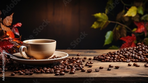 advertisement background for a coffee shop
