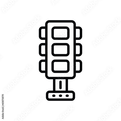 traffic light line icon. vector icon for your website, mobile, presentation, and logo design.