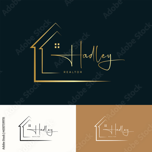 Real Estate Logo Design Vector. Creative building structure architecture, construction.