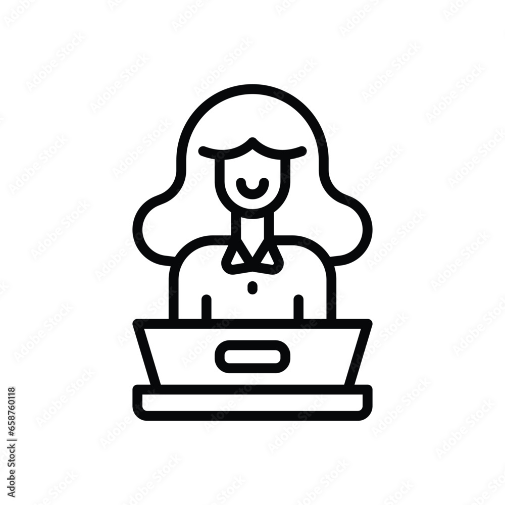 support line icon. vector icon for your website, mobile, presentation, and logo design.