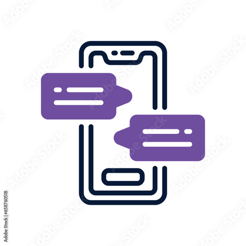 conversation dual tone icon. vector icon for your website, mobile, presentation, and logo design.