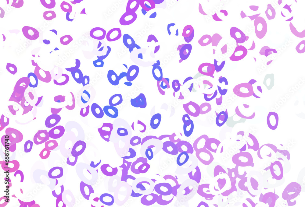 Light Pink, Blue vector pattern with spheres. Light Pink, Blue vector pattern with spheres.