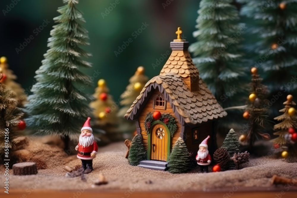 Cozy Gnome Abode Adorned with Christmas Cheer Cozy Gnome Abode Adorned with Christmas Cheer