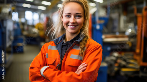 Happy 20-Year-Old Craftsman Smiling in Workshop