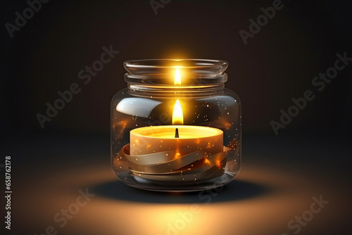 Candle s Serene Glow in Glass
