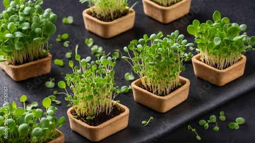 microgreens sprouts - healthy and fresh food