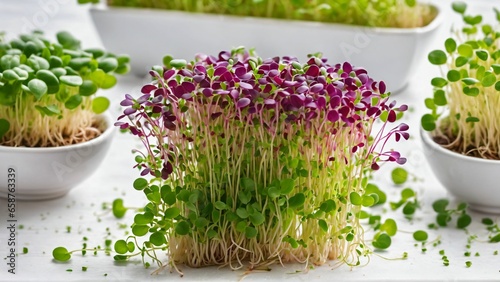 microgreens sprouts - healthy and fresh food