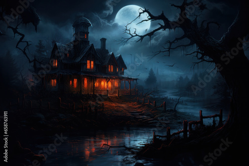 Halloween concept for haunted house attraction