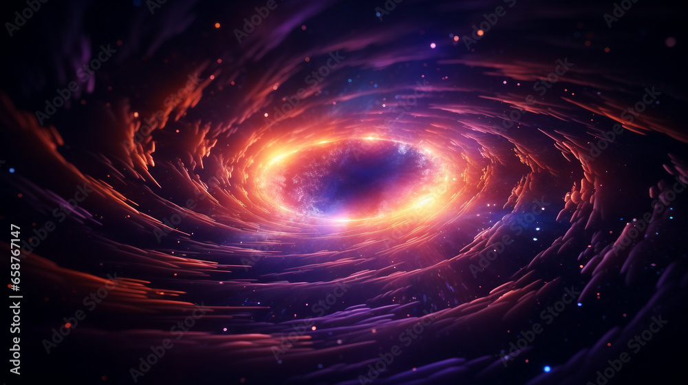 Neon lit galaxy, A mesmerizing journey through neon-lit galaxies,