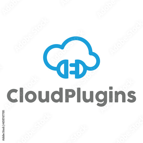 Cloud Plugins Logo design free download