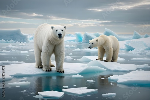 Vanishing Habitat Polar Bear s Cry for Conservation - Generative AI Edition     