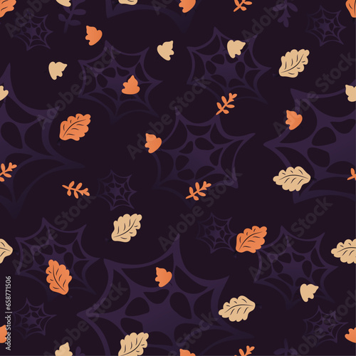 halloween pumpkins scary pattern © Tinuwiell