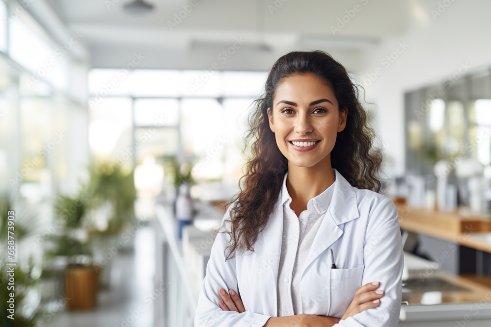 doctor patient hospital care medical medicine woman health clinic portrait discussion office professional nurse explaining visit expertise physician portrait talking occupation practitioner - obrazy, fototapety, plakaty 