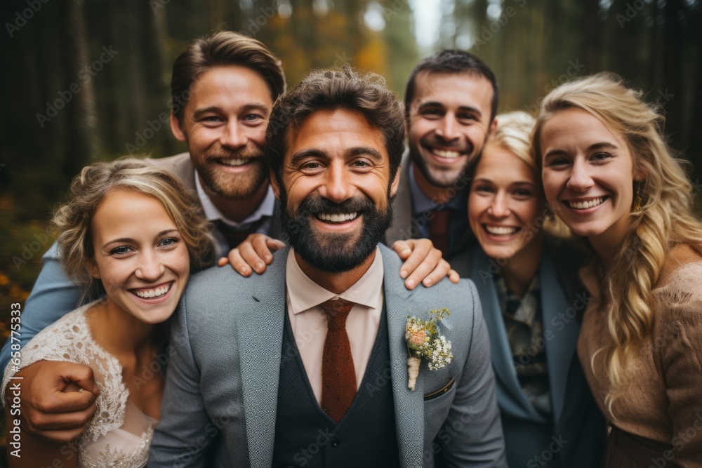 wedding group portrait