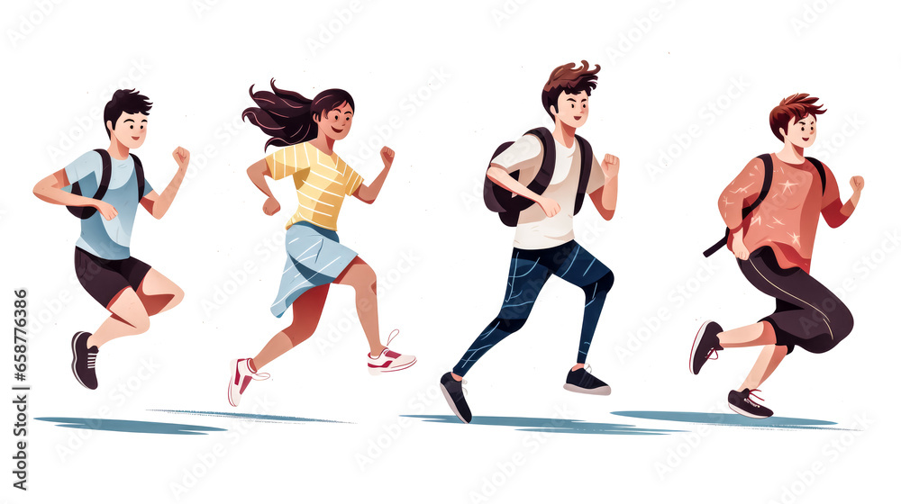 Two friends challenge each other in a step competition, pushing their physical limits and encouraging healthy habits. Two friends challenge each other in a step competition, pushing their physical limits and encouraging healthy habits.
