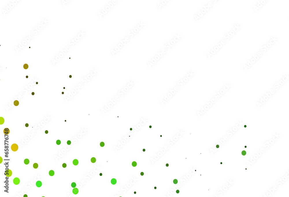 Light Green, Yellow vector layout with circle shapes. Light Green, Yellow vector layout with circle shapes.