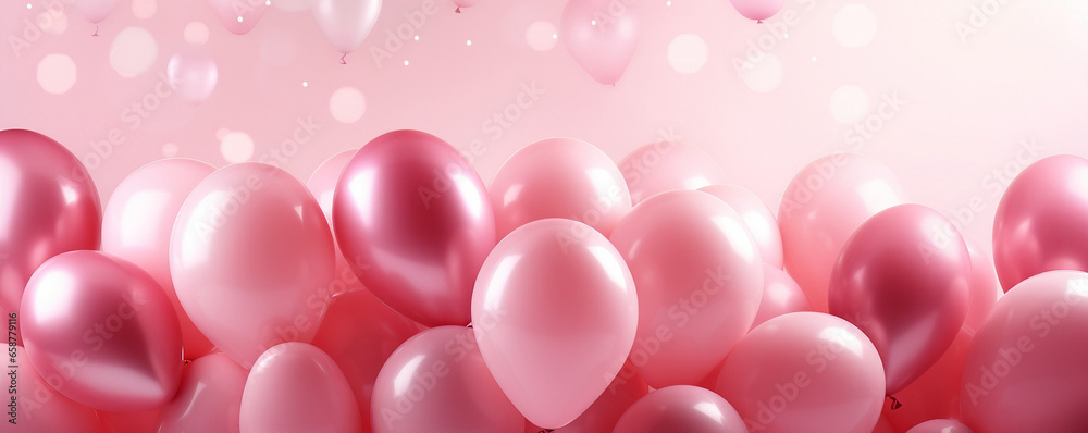 Balloons and Sweets, A Joyful Celebration in Pink