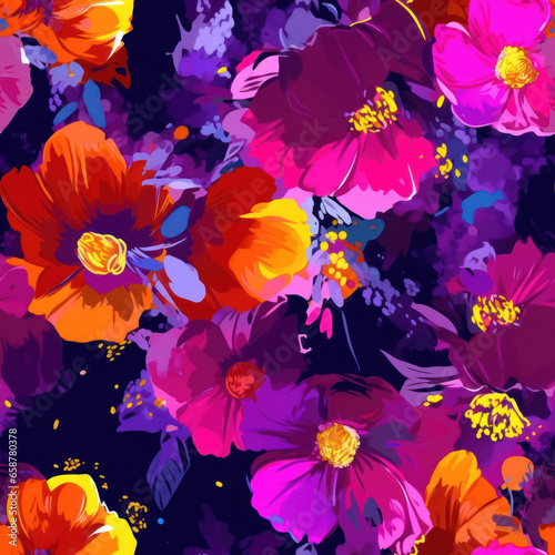 Elegant floral seamless pattern © Evarelle