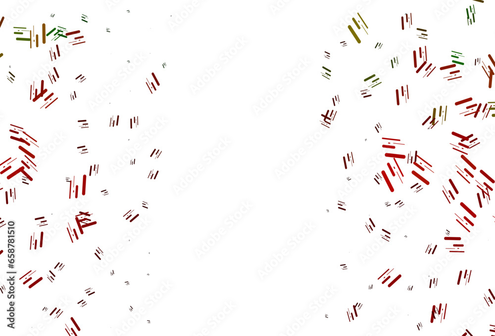 Light Green, Red vector pattern with narrow lines.
