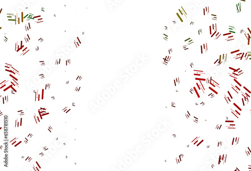 Light Green, Red vector pattern with narrow lines.