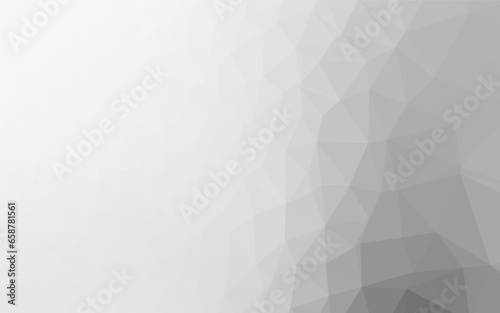 Light Silver, Gray vector polygon abstract layout. Geometric illustration in Origami style with gradient. Completely new template for your business design.