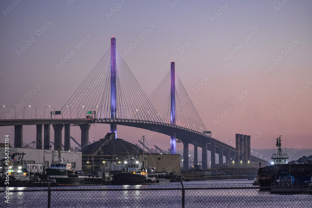Fototapeta premium Gilbert Desmond Bridge at Long Beach