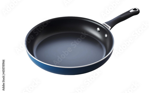 Stainless Steel Frying Pan on transparent background PNG format