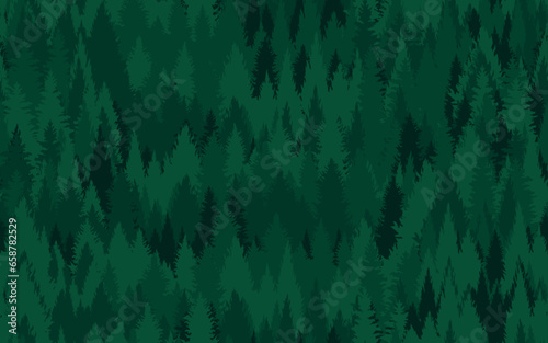 Pine trees seamless Pattern decorative ornate jungle theme woods vector pattern paper print textile wallpaper fabric web background texture
