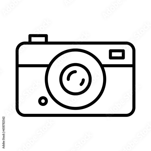 Camera icon. Mirrorless camera icon